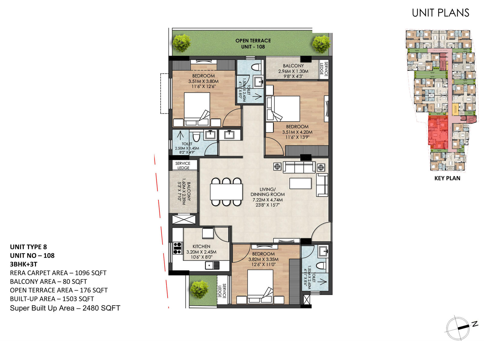 Unit Plan Flat Number 108