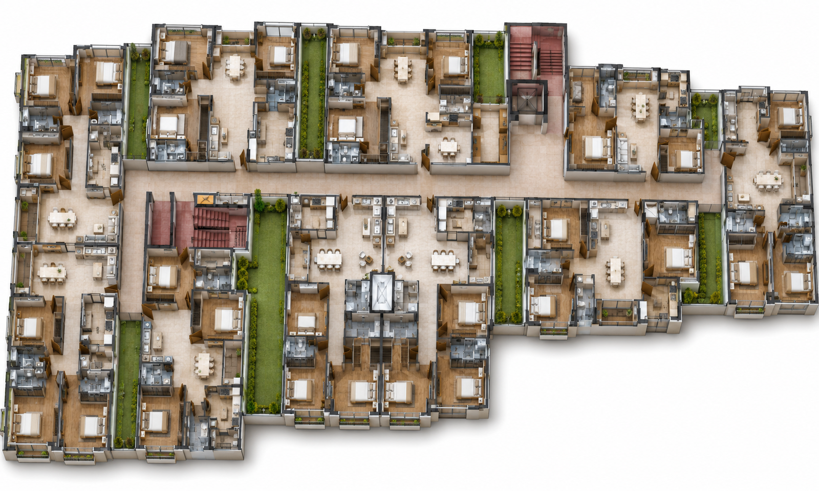 Fifth Floor Plan Isometric