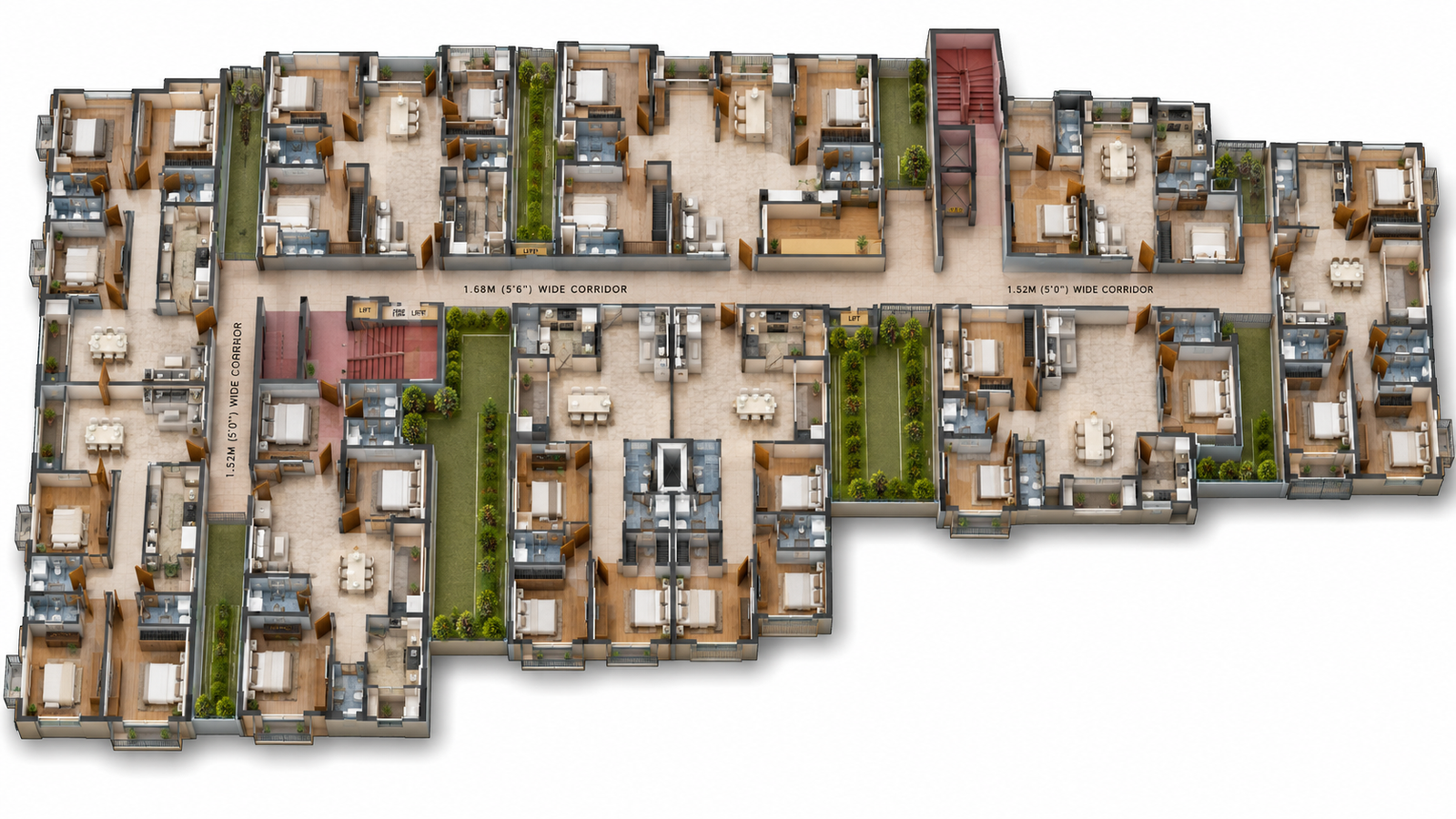 First Floor Plan Isometric