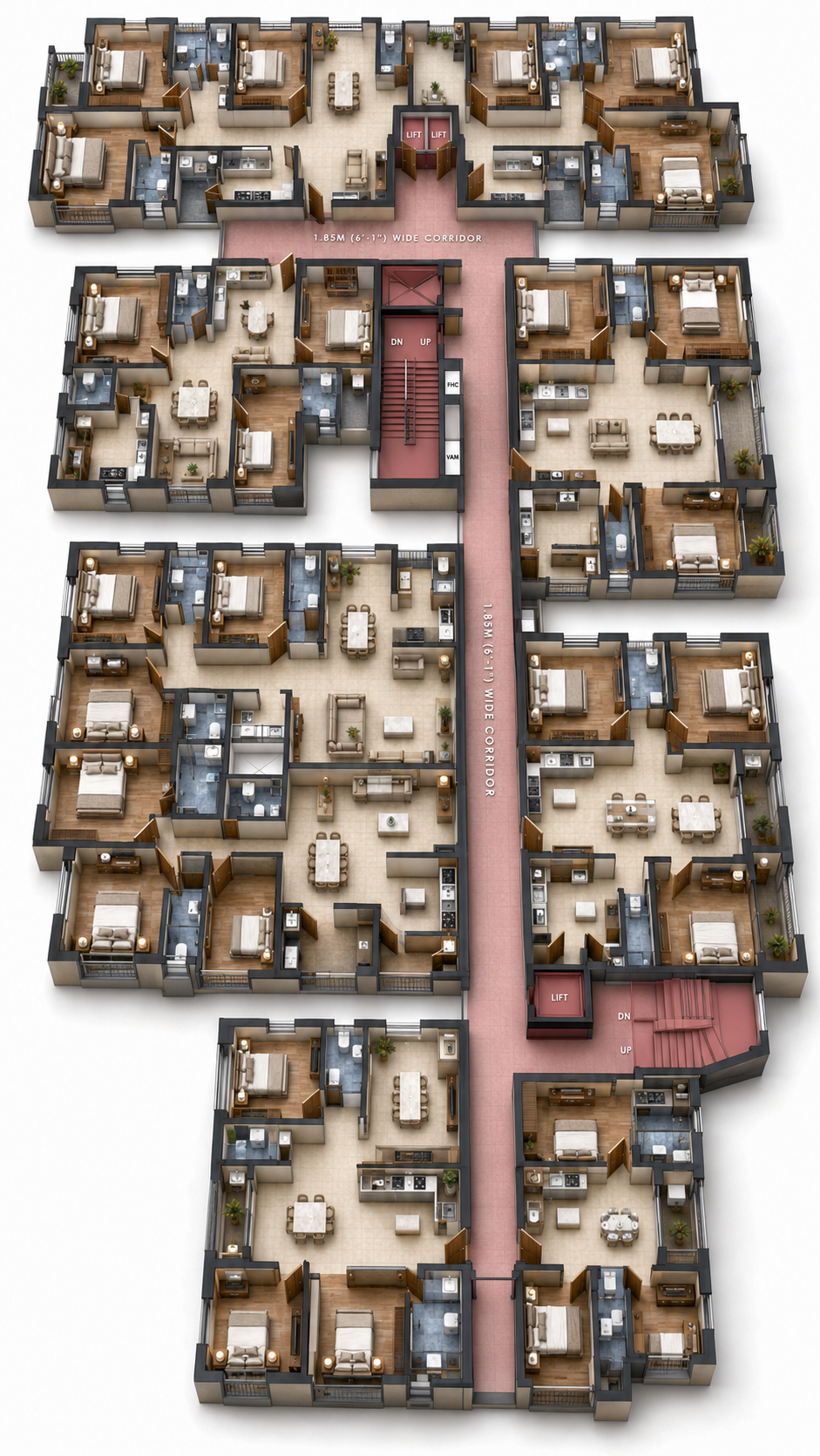 Typical Floor Plan Isometric